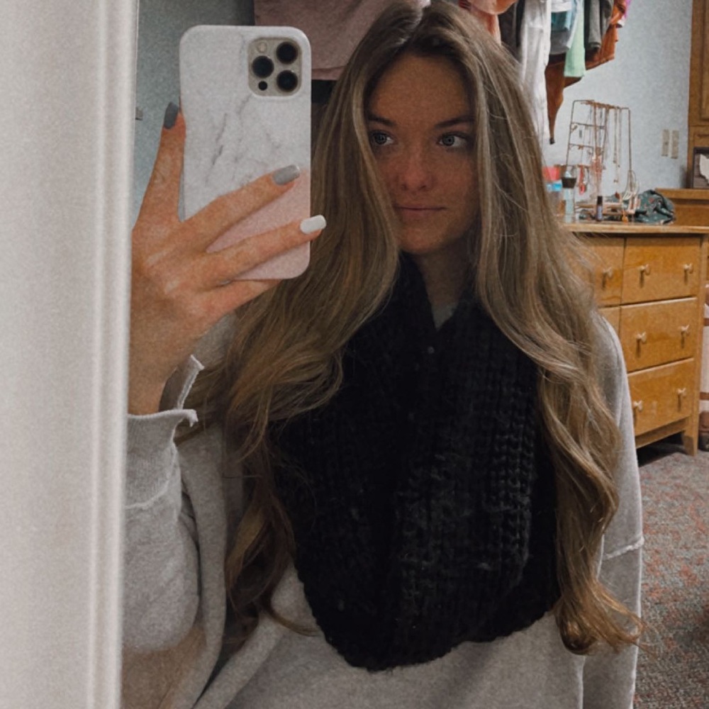 Black Wool Scarf